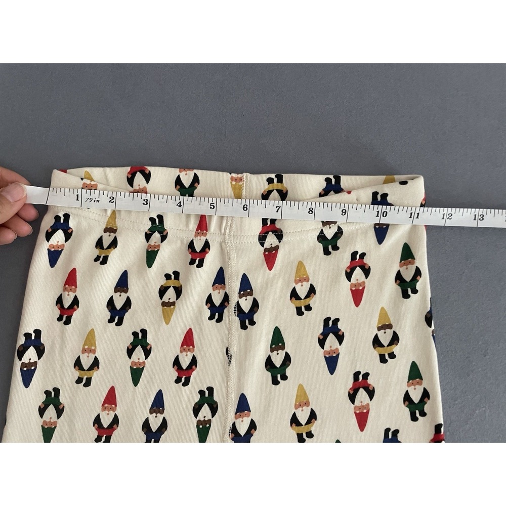 Hanna Anderson Girl Boy 14 Long John Pajama Pant Gnomes Christmas Holiday Organi - Picture 7 of 10